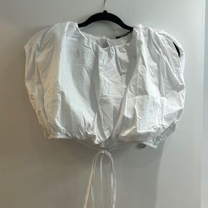 Zara white crop top, tags attached